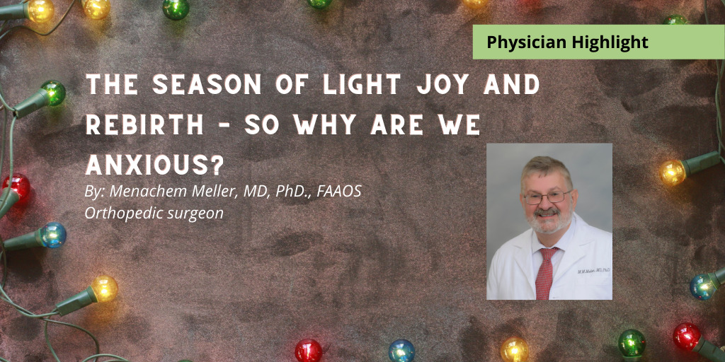 The season of Light Joy and Rebirth – so why are we anxious?